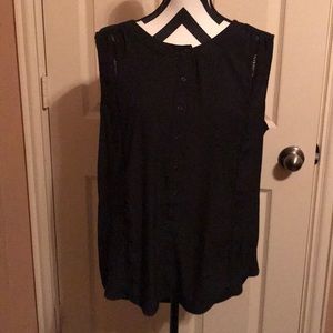 Merona- Black sleeveless top